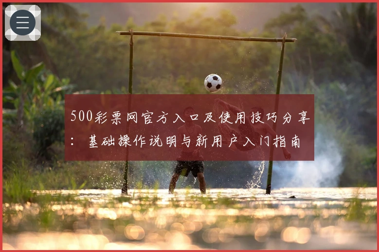 500彩票网官方入口及使用技巧分享：基础操作说明与新用户入门指南解析